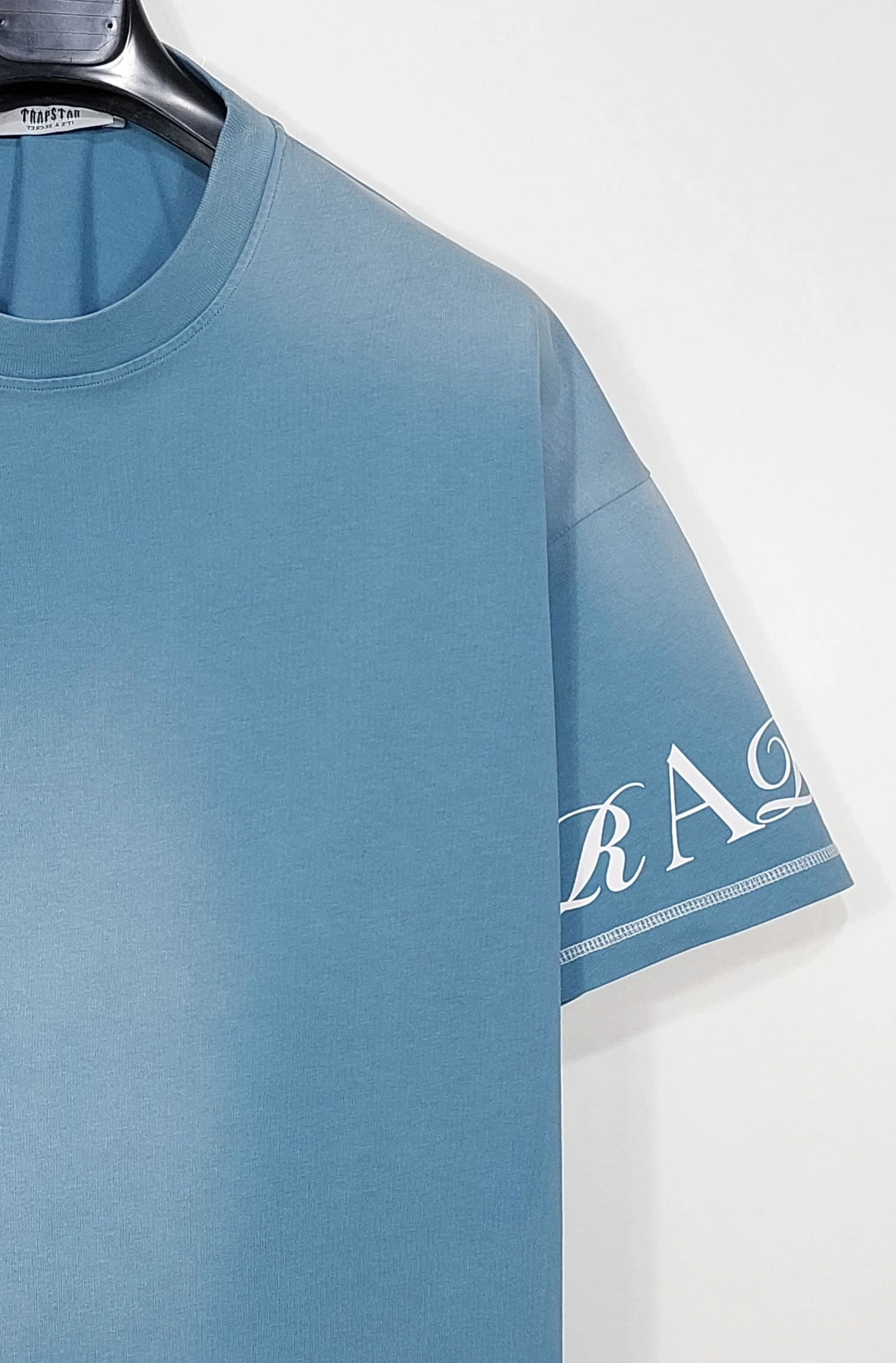 T-shirt Trapstar script logo 2.0 - bleu L – photo 6
